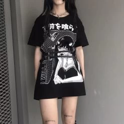T-shirt Grunge – Asian Girl -Style Urbain Soldes H005b4efeda45494f89502772cfd2cc49c