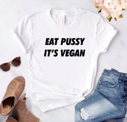 T-shirt Grunge – Eat Pussy It’s Vegan -Style Urbain Soldes H03caa72f91894c7090019bc6a077d1a9m