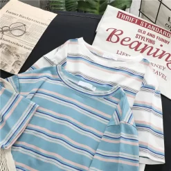 T-shirt Kawaii – Lignes Roses -Style Urbain Soldes H08a86d16de4b404dbb27cb59348028a0k