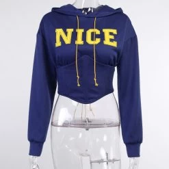 Sweat Corset Bleu – Nice -Style Urbain Soldes H13902f0c01e3491d9fd4208fb44eb6e6c