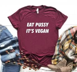 T-shirt Grunge – Eat Pussy It’s Vegan -Style Urbain Soldes H14bd86d6651c45c4a3c74d9a32bd8e0eO