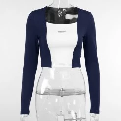 Crop Top Streetwear – Double -Style Urbain Soldes H18127c2e3b384caca23beb9f9edaf365v