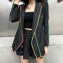 Blazer Long – Neons -Style Urbain Soldes H1860cf419f2b4037a281e5af81344749F