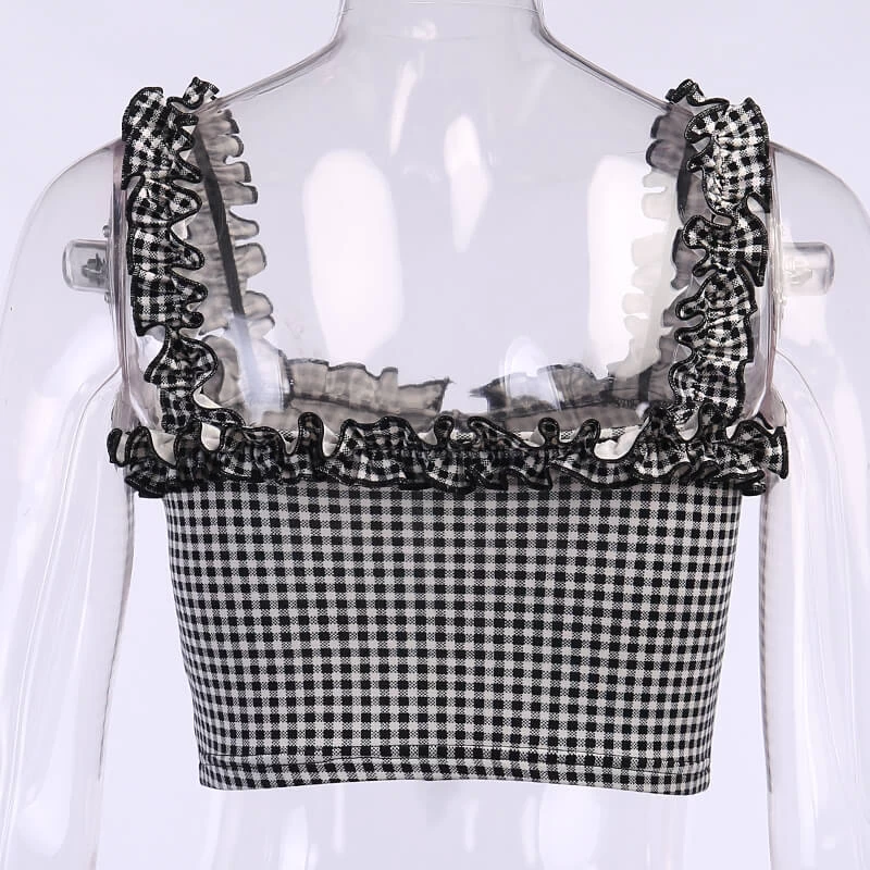 Débardeur à Carreaux – Vintage 9 Débardeur à Carreaux – Vintage – Image 7