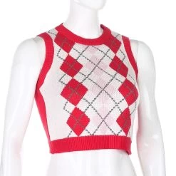 Pull Vintage – Laines Rouge -Style Urbain Soldes H1ab80f0d39554f43857d67d8ff12affeg