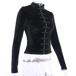 Manteau Gothique Noir – Velours -Style Urbain Soldes H1af1ce5752fc44bda99667f0ae374b5d6