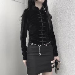 Manteau Gothique Noir – Velours