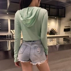 Veste Verte – Crop 11 Veste Verte – Crop -Style Urbain Soldes H21c413afb9ac414bb6feed3c1c96b015f