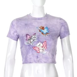 Crop Top Aesthetics Violet – Chats Papillons 8 Crop Top Aesthetics Violet – Chats Papillons -Style Urbain Soldes H2a5cebc6bd9c4d15a051d2e23e2c9843A