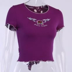 Crop Top Violet – Fallen Angels 14 Crop Top Violet – Fallen Angels -Style Urbain Soldes H2e5626f7314a4a9bb2bbb8aee01c233b8