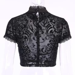 Crop Top Transparent Gothique – Fleurs Gothiques 9 Crop Top Transparent Gothique – Fleurs Gothiques -Style Urbain Soldes H3b6263ce00b54fcba0c8cf4a81a29d318