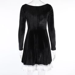 Robe Longue Gothique – Ruban Blanc -Style Urbain Soldes H3d46bc46721c4a23a58c0d6695ef3c58w