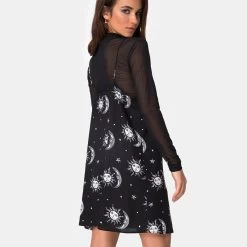 Robe Courte Noire – Lune -Style Urbain Soldes H4710792417c244d2bdf7900a0de34da7w