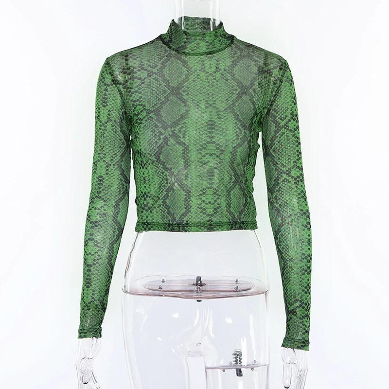 Crop Top Python Vert – Green Pyth 6 Crop Top Python Vert – Green Pyth – Image 4