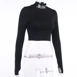 Crop Top Moulant – Gothique Blessed 12 Crop Top Moulant – Gothique Blessed -Style Urbain Soldes H4cde6655ea4d45b89550e6604671d4caX