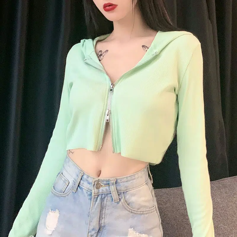 Veste Verte – Crop 4 Veste Verte – Crop – Image 2