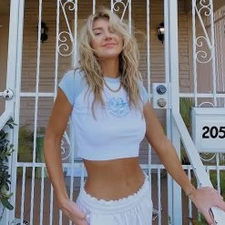 Crop Top Aesthetics – Angel -Style Urbain Soldes H58f355a0fa7c4c5dac105b239ecea89ey