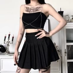 Brassière Gothique – Chaines En Argent