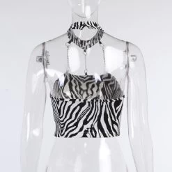 Haut Imitation Zèbre – Collier -Style Urbain Soldes H5b5e0e95cc234541a677dee97c40f6edG