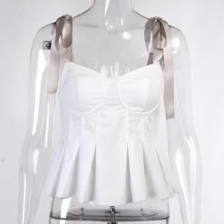 Buste Blanc – Glossy -Style Urbain Soldes H60db19f36a5b41e39fb4aecd0c131b4dh