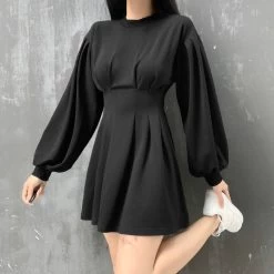 Robe Gothique – Longue Noire -Style Urbain Soldes H631d5f5f231f4a4f9e0092c109071697F scaled 1