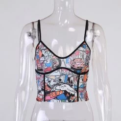 Bustier Aesthetic – Comics -Style Urbain Soldes H68ad4583c7f3416bab683cced6f5391aD