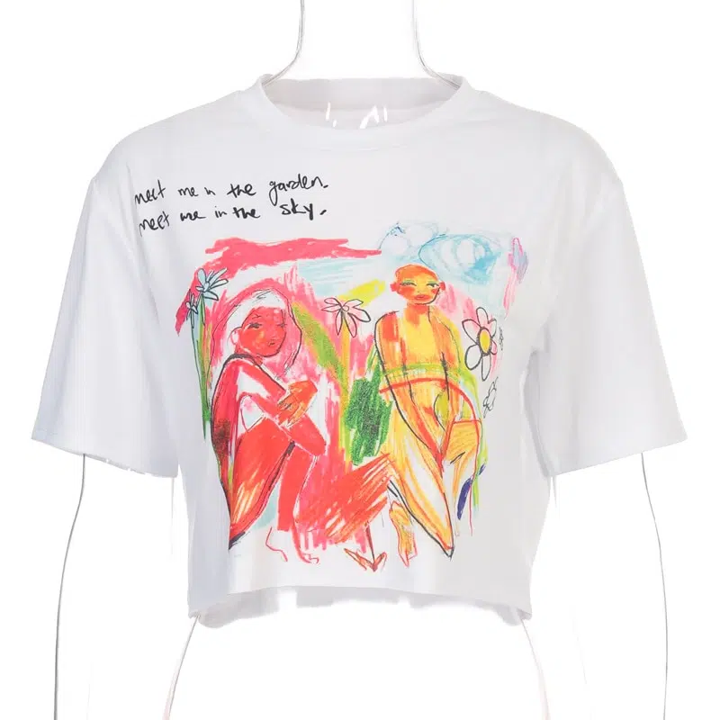 Crop Top Streetwear – Graffiti 5 Crop Top Streetwear – Graffiti – Image 3