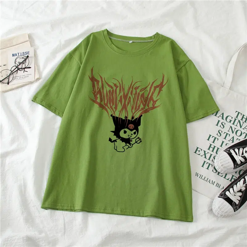 T-shirt Grunge – Chat Gothique 5 T-shirt Grunge – Chat Gothique – Image 3