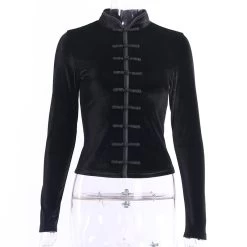 Manteau Gothique Noir – Velours -Style Urbain Soldes H8450e495be604ce0a003dbef91606931z