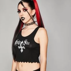 Débardeur Court Gothique – Holy Shit -Style Urbain Soldes H889061141d5a431b8280182e6b60ec15f