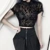 Crop Top Transparent Gothique – Fleurs Gothiques -Style Urbain Soldes H8a187d2a7df64029b3fd69e376b85bcej
