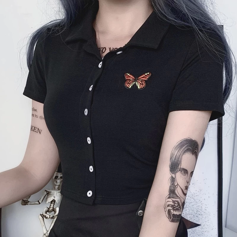 Chemise Grunge – Papillon 4 Chemise Grunge – Papillon – Image 2