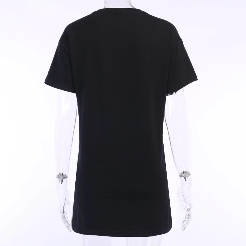 T-shirt Long – Gothic Girl 9 T-shirt Long – Gothic Girl – Image 7