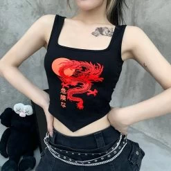 Crop Top Streetwear – Dragon Rouge
