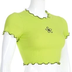 T-shirt Manches Courtes – Jaune Fluo -Style Urbain Soldes HTB13L9ZSbrpK1RjSZTEq6AWAVXaD