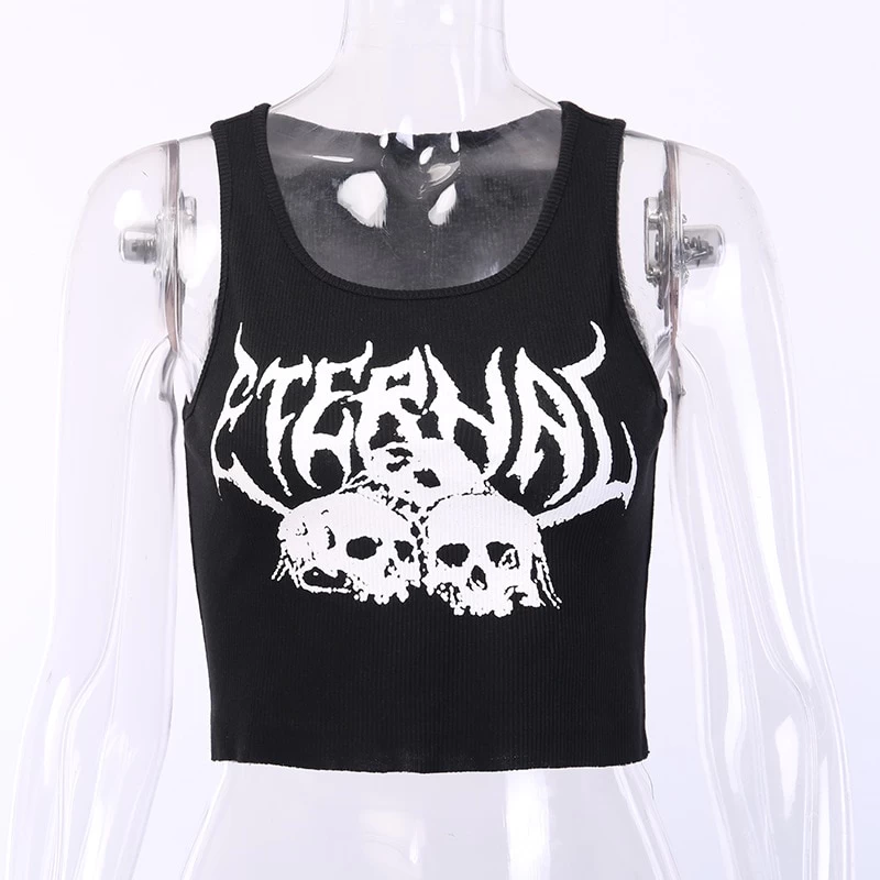 Crop Top Gothique Noir – Eternal 6 Crop Top Gothique Noir – Eternal – Image 4