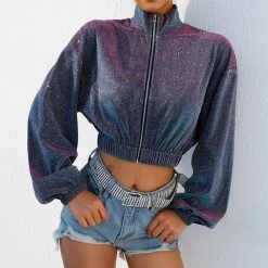 Veste étoiles – Rose Noir