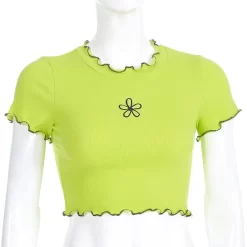 T-shirt Manches Courtes – Jaune Fluo -Style Urbain Soldes HTB1N.G0Sa6qK1RjSZFmq6x0PFXaI