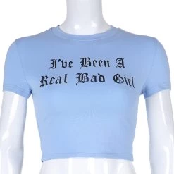 Crop Top – I’ve Been A Real Bad Girl -Style Urbain Soldes HTB1VABYMhnaK1RjSZFBq6AW7VXaZ