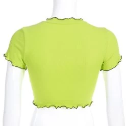 T-shirt Manches Courtes – Jaune Fluo -Style Urbain Soldes HTB1 CSYSkvoK1RjSZFNq6AxMVXa1