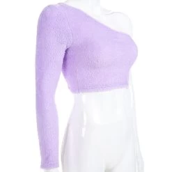 Haut Doux Violet – Libre -Style Urbain Soldes HTB1aPCTXIfrK1RkSmLyq6xGApXam