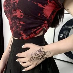 Crop Top Gothique – Éclaboussure -Style Urbain Soldes Ha8a2391c29104e61a3a036c556cabc3e6