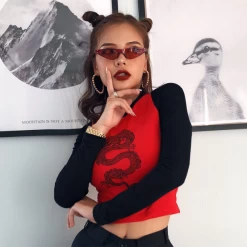 Top Manches Longues – Dragon Asiatique -Style Urbain Soldes Hb648f52177be46b98c2f6bf293579df62