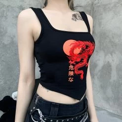 Crop Top Streetwear – Dragon Rouge -Style Urbain Soldes Hb8e8f6f7f86745d0ab4f69ee6ce4f038k