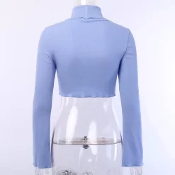 Crop Top Bleu – Ouverture Haute -Style Urbain Soldes Hbec6c7e21f4f41bca58b433f46132f67O