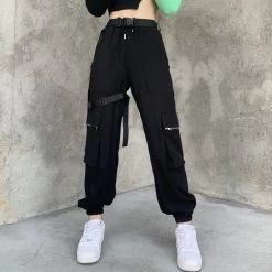 Pantalon Gothique à Sangle – Large Sangle