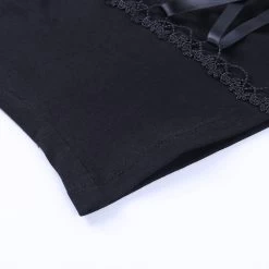 Corset Gothique – Dentelle Noir -Style Urbain Soldes Hc2bc1ec099464a9eb870844821705de96