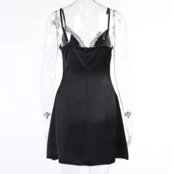 Nuisette En Satin – Dentelle Noire -Style Urbain Soldes Hc98825521aae4387a0a91d4b6cbe8de6U