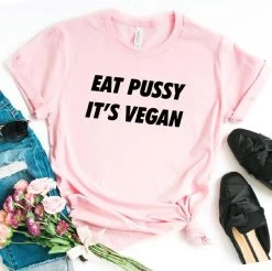 T-shirt Grunge – Eat Pussy It’s Vegan -Style Urbain Soldes Hcb35395875c6457fa99dafd899bbfe92n