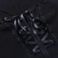 Corset Gothique – Dentelle Noir -Style Urbain Soldes Hcc4af17102b44fc3bd70bc0c15171ac4f